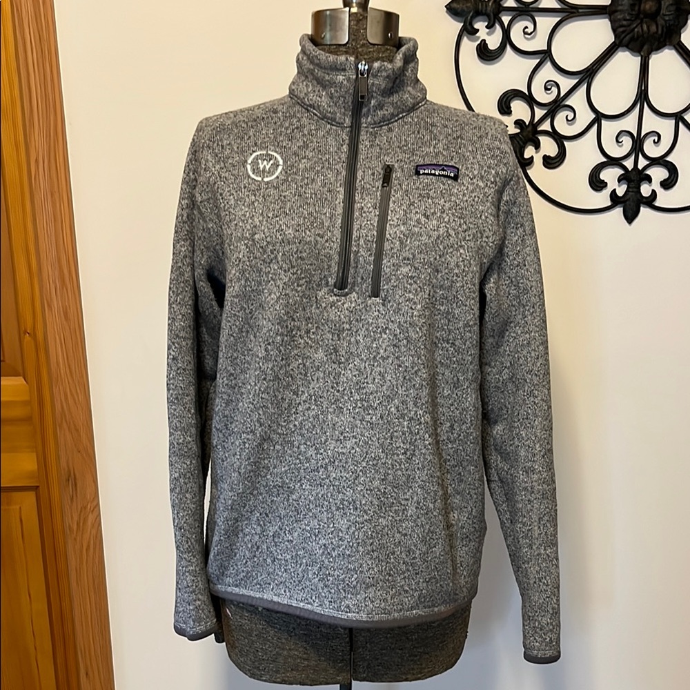 Patagonia Heathered Gray Fleece Pullover, men’s M